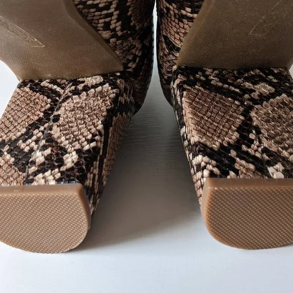 Lane Bryant Dream Cloud Cutout High Heel Bootie - Snakeskin - 11W - Picture 9 of 15